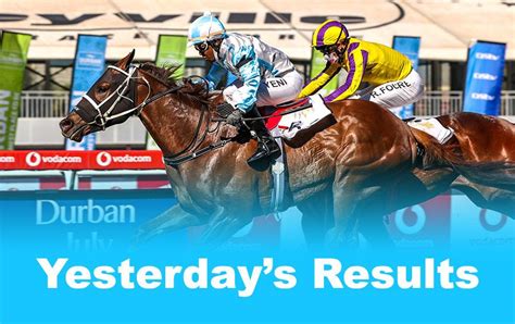 Yesterday's South African Horse Racing Results: fast + full results.